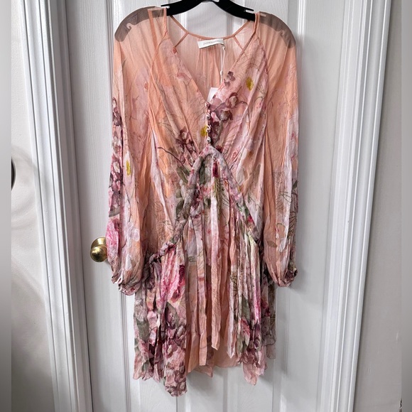 ZIMMERMANN Dancer floral-print dress size AU2/US 8 - Picture 2 of 7